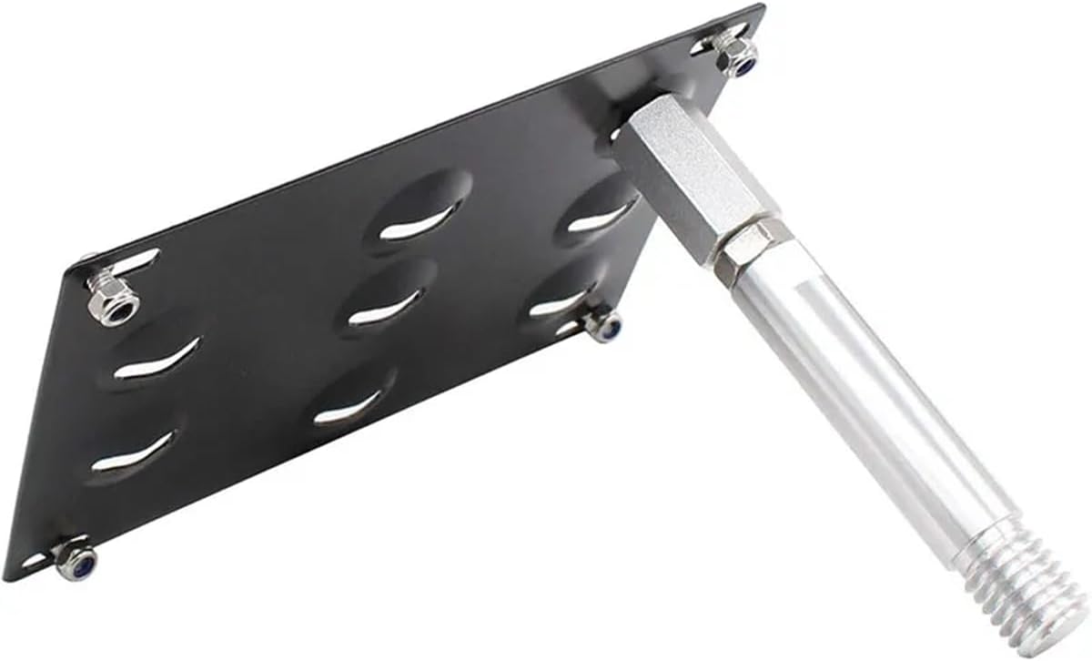 Tow Hook License Plate Mount Relocator Bracket, No Drill Front Bumper License Plate Holder for Mercedes Benz W204 W205 C Class W212 W213 E Class C117 CLA W221 S Class GLK X253 GLC W166 GLE (Style 1)