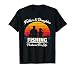 Father and Daughter Fishing Partners for Life Retro Sunset T-Shirt