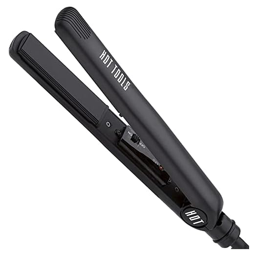 Hot Tools Professional Nano Ceramic Flat Iron for Smooth Styles, 1 Inch
