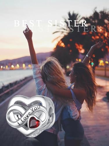 Pulseras de plata de ley 925 para hermanas con circonitas compatibles con Pandora 7