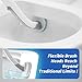 oshang Disposable Toilet Brush - Toilet Bowl Cleaner, Toilet Cleaning Supplies, Toilet Brush with Holder, 14 Refills for Deep Cleaning and Hygienic Bathroom Maintenance
