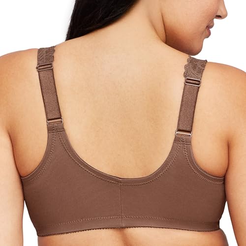 Image of Glamorise Womens Wonderwire Lace Front-Closure Underwire #9245