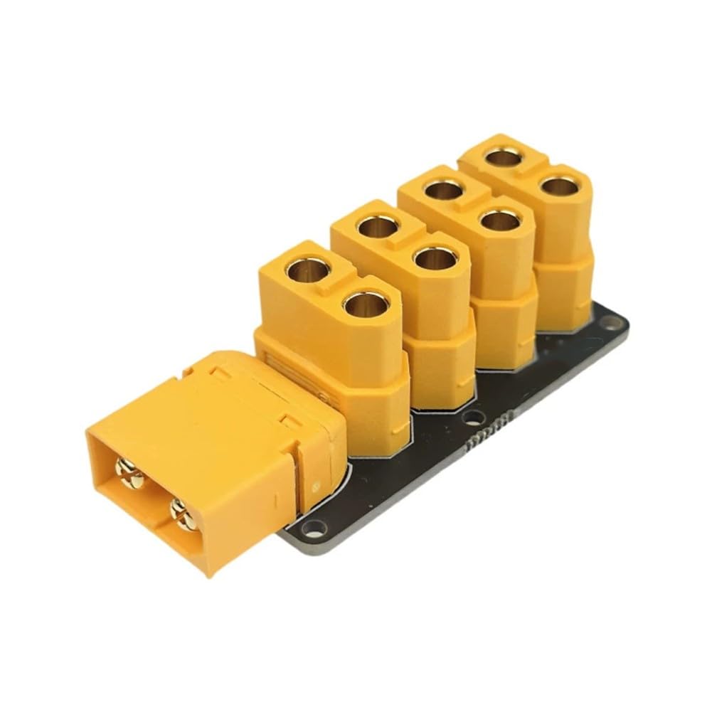 – for XT60 Power Distribution Board Drones, Robots Models, 53x33x20mm, High-Current, for Flame-Retardant PCB, Gold-Plated Connectors, Lightweight for Compact Design