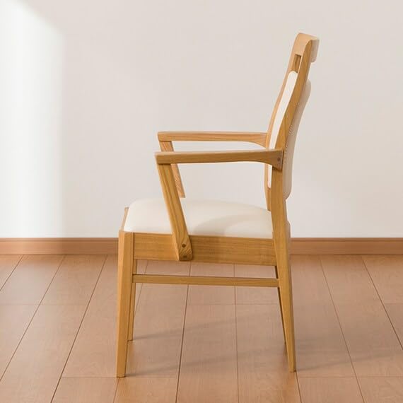 NITORI ニトリ 肘付きダイニングチェア ログ ブラウン 木製 椅子 イス NITORI ニトリ 肘付きダイニングチェア ログ ブラウン 木製 椅子