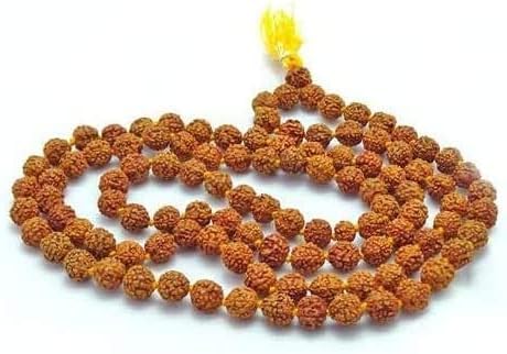 Real Himalayan Organic Rudraksha Mala with Bigger Size 9 MM and 108 +1 Prayer Guru Beads. Grown up in high Himalaya of Nepal Without Chemical,Wax and Color Treatment Good for Puja,Yoga, Meditation.