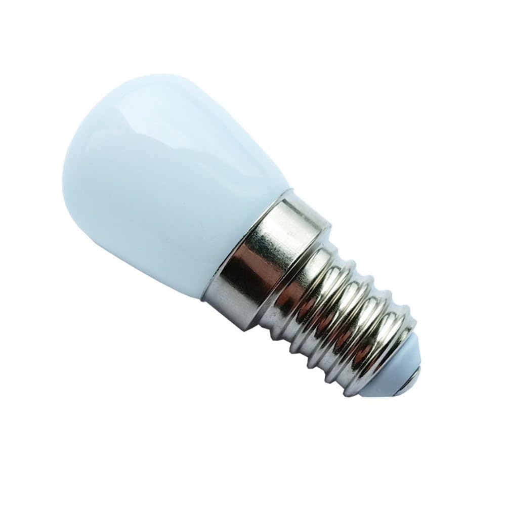 RZL Lighting, Confezione da 50 lampadine a LED for frigorifero AC220V 0,7 W/1,5 W T22B E14/E12/B15 con coperchio in vetro lattiginoso(Warm White 3000K,0.7W E12)
