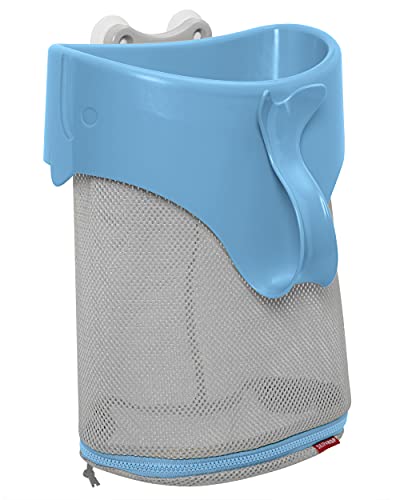 Image of Skip Hop-Bath Toy-Storage, Moby Scoop & Splash, Blue (Discontinued by Manufacturer)