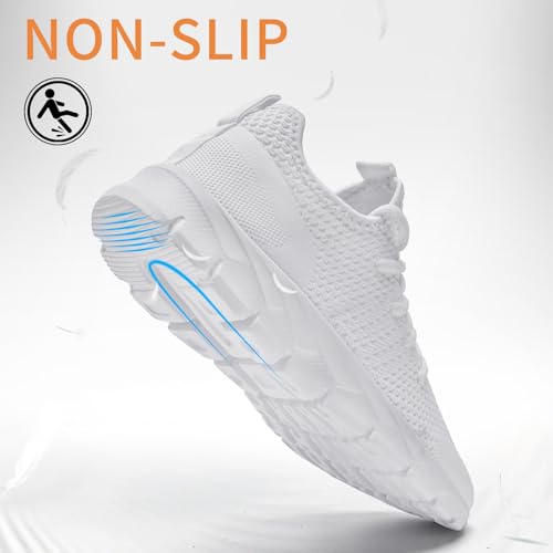 Image of Oltyutc Men Women Tennis Shoes Comfortable Fashion Running Sneakers | Lightweight & Soft Sole, Breathable Mesh Upper, Unisex Daily Footwear, Ideal for Gym Workout Athletic Travel Work