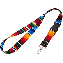 Country Brook Design 1 Inch Neck Strap Lanyard for ID Badge, Keys, and Accessories - 24 Unique Designs for Any Style Serape