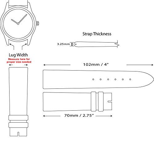 Replacement Leather Watch Band - Alligator Grain Brown 6mm - Watch Strap - Thumbnail 5