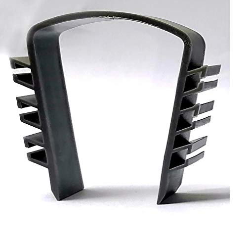 LTG PRO 12 piezas paneles de valla tapones de ruido para valla de jardín viento anti traqueteo Clips (negro) Cover