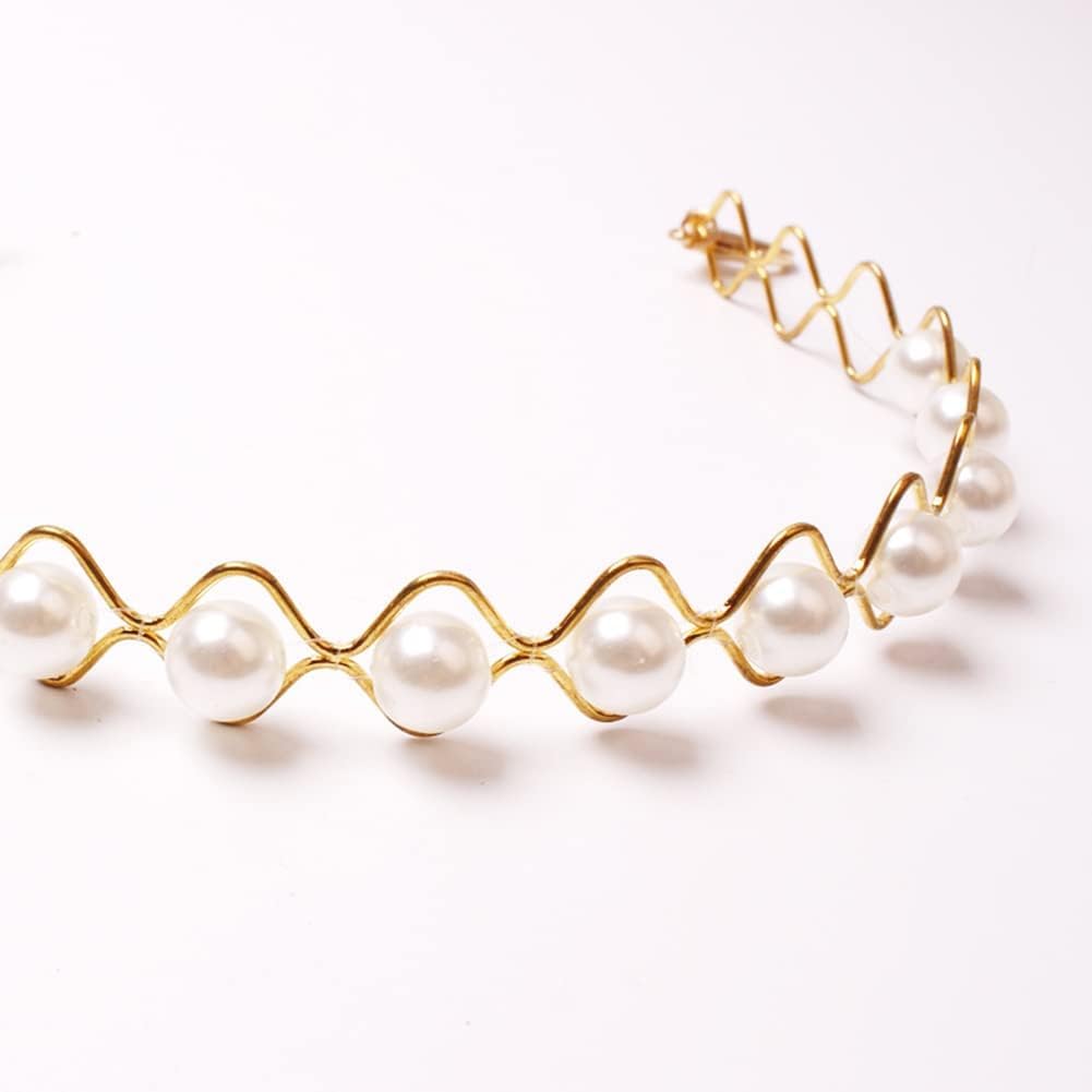 Embrasses pour Rideaux, embrasses magnétiques pour Lot de 2 embrasses à Rideaux Simples en métal avec Perles for la Maison, Le Bureau, la Chambre à Coucher, Le Balcon(Gold)