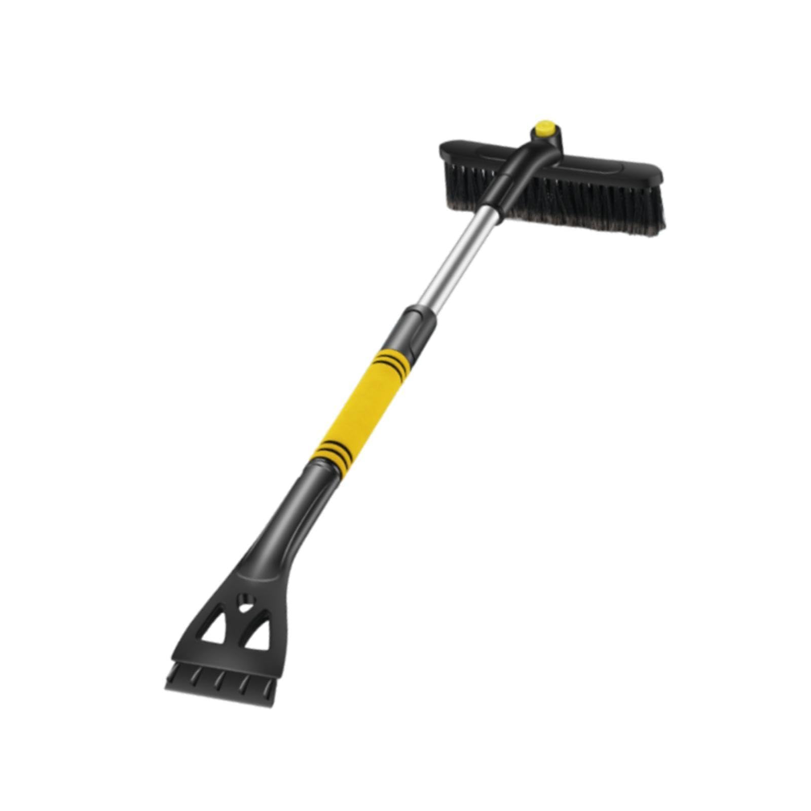 Herramienta Genérica para Hielo, Cepillo para Nieve, Herramienta para Quitar La Nieve Del Coche, 3 en 1, Portátil Y Multifuncional para Parabri, Amarillo