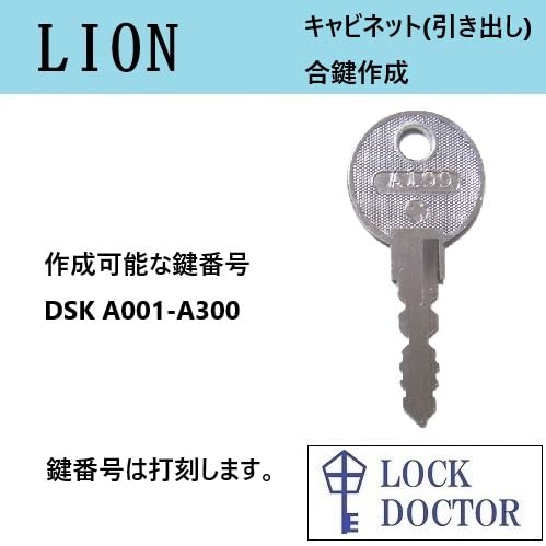 Amazon.co.jp: LION(ライオン)向けキャビネット用の合鍵 スペアキー 鍵