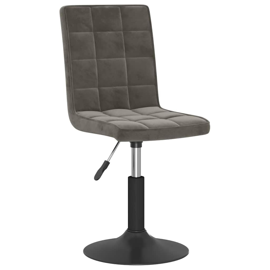 Hothingwell - Sillas giratorias (4 unidades), color gris oscuro | Marco de acero resistente, ajustable en altura, pivote de 360 grados, confort asiento de cocina