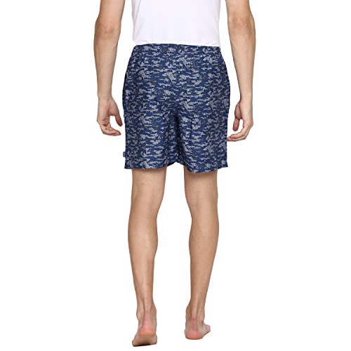 Image of Van Heusen Men Boxer Shorts- Pack of 2 | 100% Mercerized Cotton for Softer handfeel | Relaxed Fit | Dual Pockets | Superior Lustre | Slide Slits for Extra Ease of Movement | Fun Prints | Style 10112