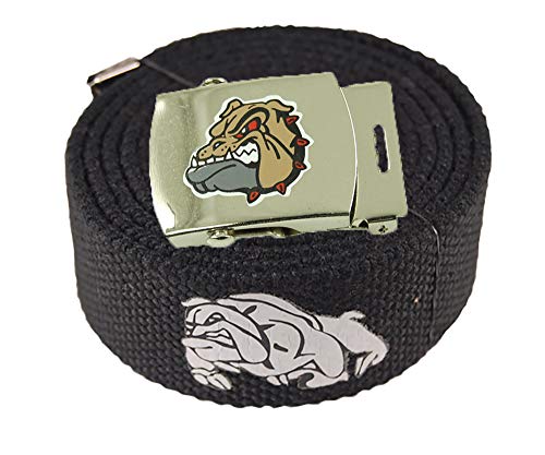 ACCmall Bull Dog Canvas Military Black Web Belt & Buckle 60 Inch