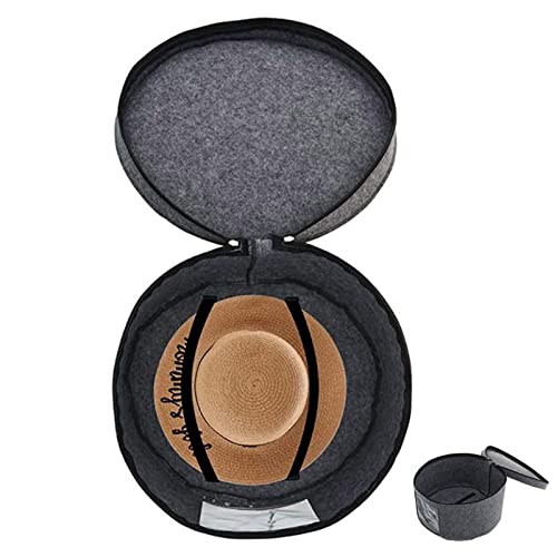 Shakven Dustproof Hat Box - Travel Storage with Fixed Elastic Band, Suitable for Women, Men, Blankets