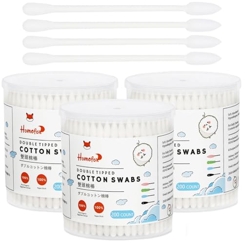 Cotton Swabs Precision Pointed 600 Count Organic