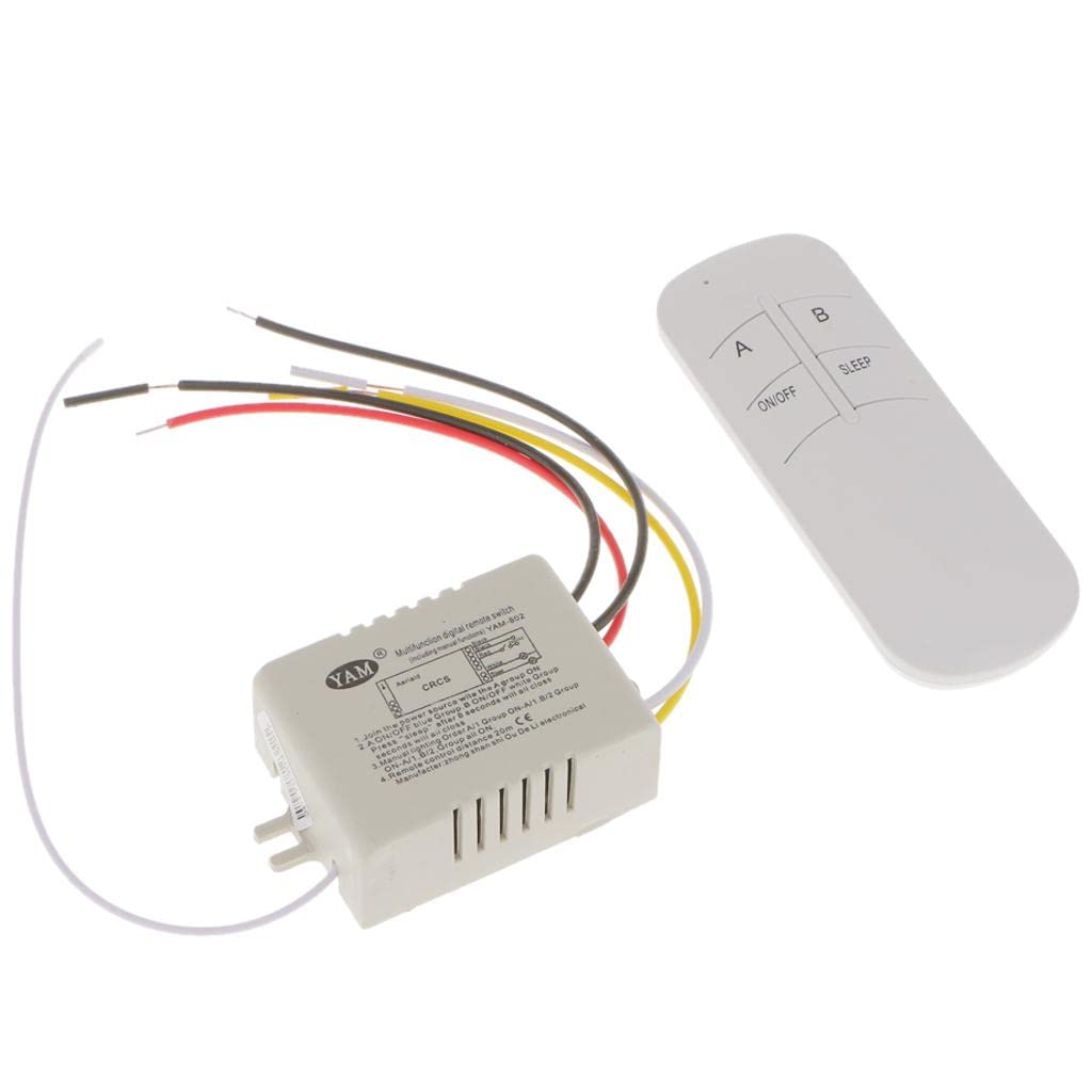 2 Way Wireless Smart Lamp Light RF Remote Control Switch Receiver+ Emitter 220V-image-45