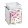 Elanze Designs Mom Your Love Means World to Me Slate Grey Interchangeable Photo Frame Candle Wax Oil Warmer