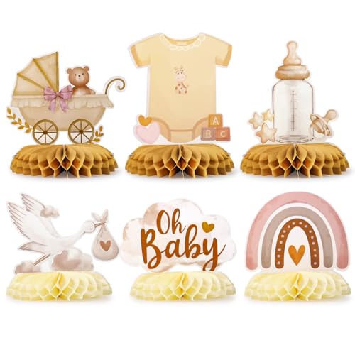 JOOTUEPO Centrotavola Battesimo Bimbo Decorazioni, Allestimento Battesimo, Tableau Addobbi Nascita Bambino Mongolfiera Battesimo Benvenuto Nascita Centro Tavola Decorazione Set