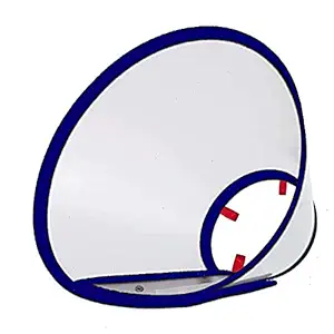 The KrSaKa Cat Cones After Surgery Recovery Soft-Rim Comfy PVC Pet E-Collar for Cat Small Dog Rabbit Breathable Adjustable Cat Elizabeth Cone Collar Anti-Lick Wound Heal (Medium)