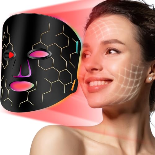 LED Fcae Mask Light Therapy, 8 Modes 288 Beads Red Light Therapy ...