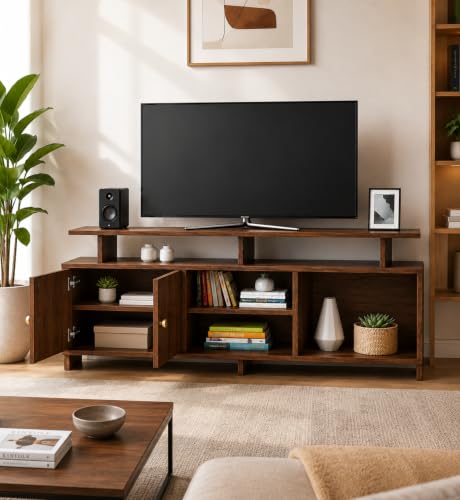 Image of Spyder Craft Marbay Engineered Wood TV Entertainment Unit Stand Setup Box /Tv Cabinet with with Adjustable Shelf, TV Console Table, Media Console Colombain (DIY-Do It by Your Self)