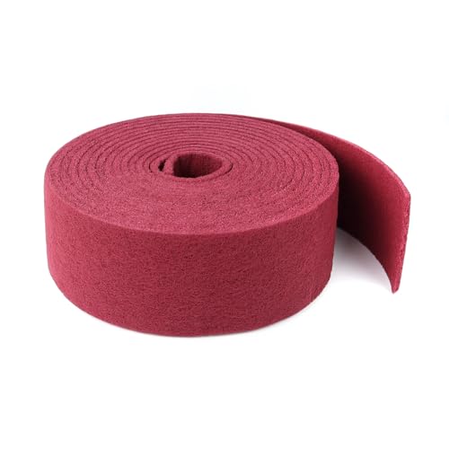 Maroon General Purpose Scuff Pads, 5in x 30ft