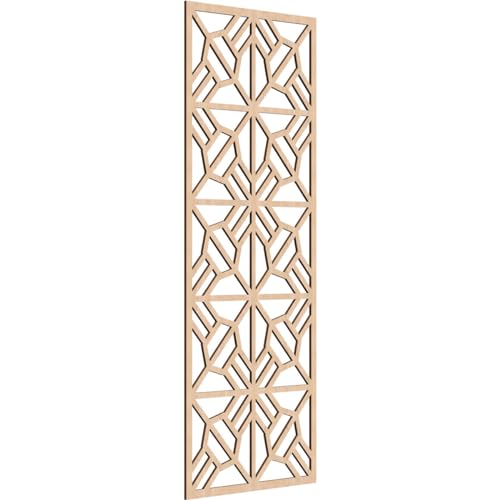 Image of Auburn Decorative Pierced Fretwork Wood Wall Panels, 31 3 /8 inchW x 79 3 /8 inchH x 3 /8 inchT, Red Oak