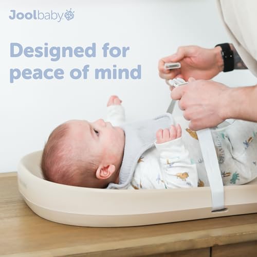 Jool Baby Waterproof Baby Changing Pad - Easy to Clean, Lightweight & Portable - Large Foam Cushion for Comfort (Oatmeal) by Jool Baby - Image 8