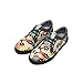 DOGO Cord in The Puzzle Women Flat Shoes, Soft Insole, Lace-up Daily Sneakers, Vegan Leather Multicolor Printed Design