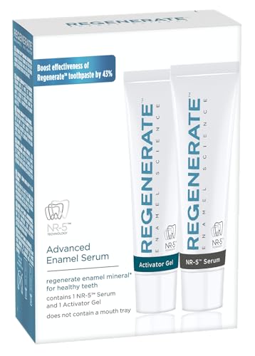 Regenerate Siero Avanzato NR-5™ e Gel Attivatore, Trattamento Mensile per Denti Bianchi e Protezione Smalto, Aiuta a Rigenerare lo Smalto Dentale, 2x16ml