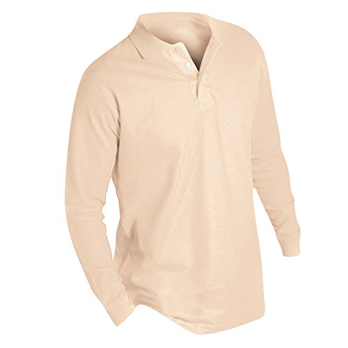 SOLS - Polo de Manga Larga Liso para Hombre Modelo Winter II (Pequeña (S)) (Arena)