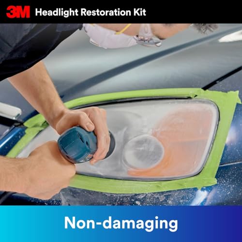 Image of 3M Ultra Headlight Restoration Kit 39195, 2 Pack (2 Kits), Removes Cloudy Yellowed Haze, 500 /800 /3000 Grit Sanding Discs + Clear Coat, For Plastic Lenses