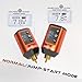 Wormhole Tattoo Battery Pack 1500mAh Wireless Tattoo Power Supply Dot Working Mode, Lightweight Lithium Charger for Tattoo Machines - Suitable for All Standard Tattoo Pens on the Market - Orange