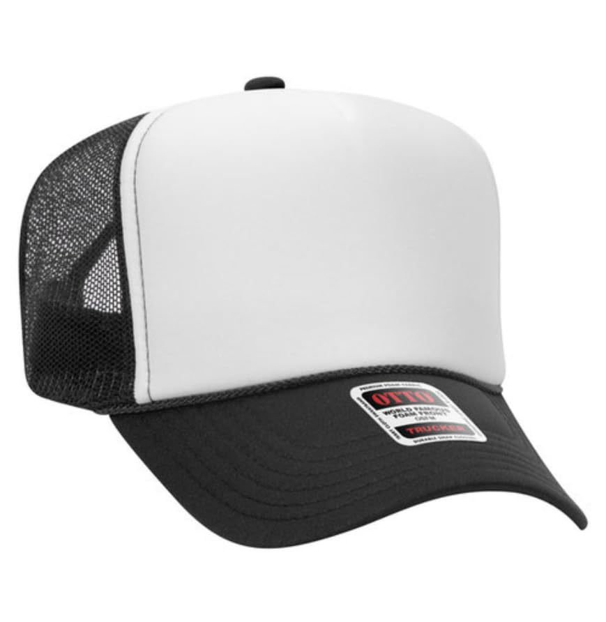 Image of Otto Cap 5-Panel High Crown Mesh Back Trucker Hat