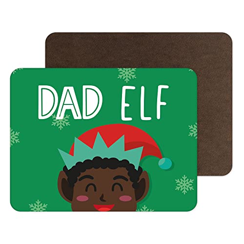 Tovagliette di Natale divertenti Tovaglietta per alimenti da tavola Elfo Accessorio divertente da PM23 nero