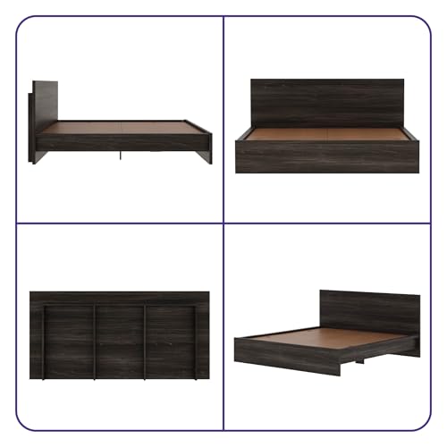 Image of Wakefit Bed | 3 Yr Warranty | King Size Bed, Non-Storage, Sturdy Construction, Density: 680-750 kg /m, Termite & Borer Resistant, Fits Mattresses Up to 8 inches (Centaur 78 x 72 - Wyoming Maple)