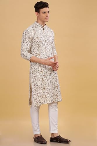 Image of BE ACTIVE Cotton Kurta for Men | Traditional and Classy Design | Indian Kurta | Full Sleeve Kurta