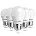 Aigostar - Ampoules LED E27 G45, 5W équivalant à Ampoule Halogène de 37W, Blanc Froide 6400K, 425 Lumens, Angle de 230º, CRI > 80 - Lot de 5 [Classe énergétique A+]