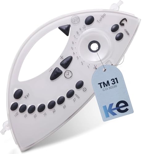 Anakel Home Repuesto Panel Frontal Completo 30230 Compatible con Thermomix TM31 | Botonera y Cubierta de Plástico Resistente, Blanco