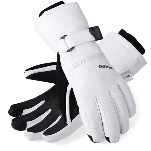 HOIHOO Ski Gloves, Waterproof Warm 3M Thinsulate Snow