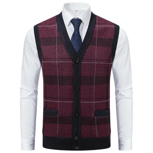 Cardigan chaud en tricot pour homme à coupe ajustée pour l'automne-hiver