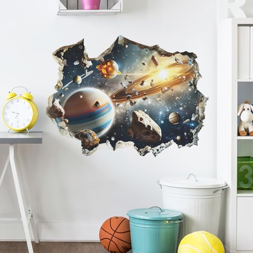 Vinilos decorativos galácticos 3D con diseño espacial miniatura 4