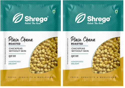 Image of Shrego Roasted Whole Chana (Desi Chickpeas Without Husk) (360 gm) (Pack of 2)