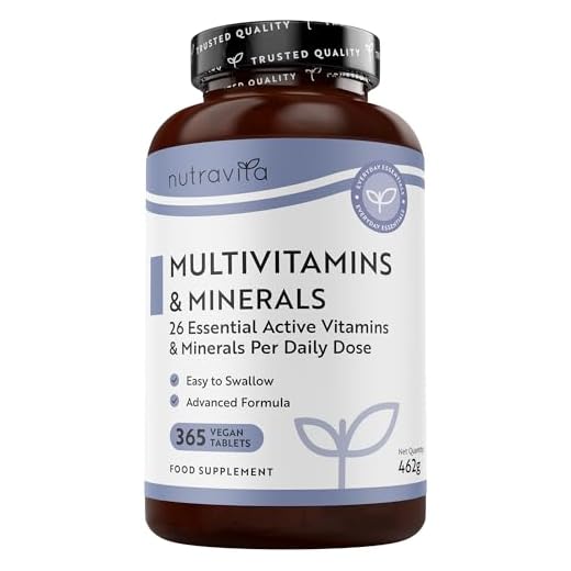 Multivitaminico e Minerali - 365 Compresse Vegane (Fornitura di 1 anno) - Multivitaminico Completo con 26 Vitamine e Minerali Essenziali - Integratore Multivitaminico Uomo e Donne - Nutravita