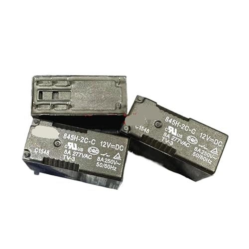 Relé 845H-2C-C 12VDC de 8 pines y 8A para control de circuitos de automoción