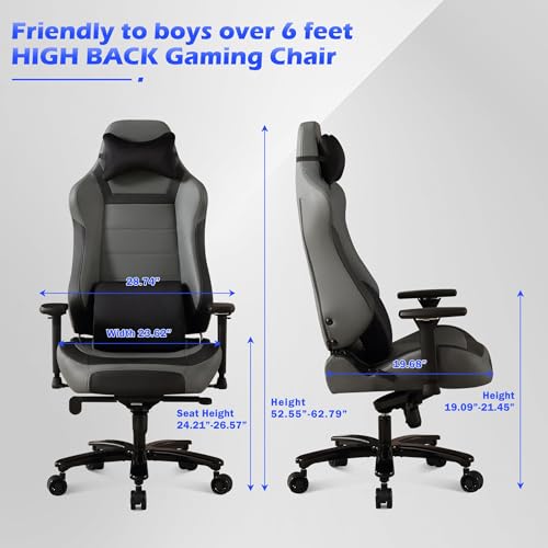 High-Back-Gaming-ChairBig-and-Tall-Gaming-Chair-with-Massage-Function-for-Adults-Ergonomic-Heavy-Duty-Office-Chair-Game-Chair High Back Gaming ChairBig and Tall Gaming Chair with Massage Function for Adults Ergonomic Heavy Duty Office Chair Game Chair